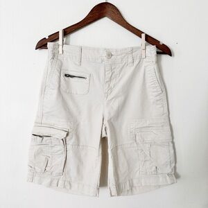 Aeropostale Women’s Beige Bermuda Cargo Shorts XS